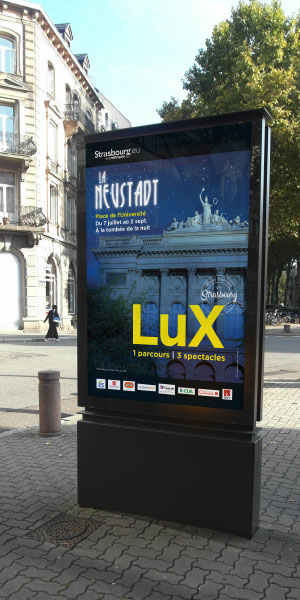 affichage mobilier urbain LUX