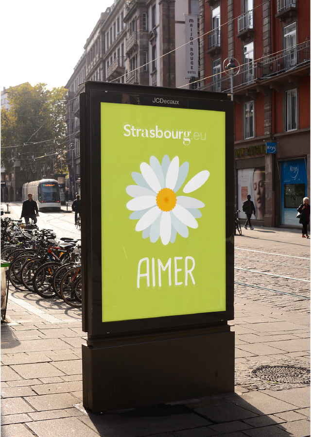 photo affiche Strasbourg.eu aimer