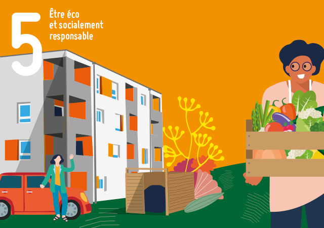 illustration lieu de vie éco-responsable