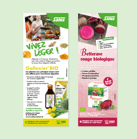 kakemonos produit vivez léger et betterave rouge bio