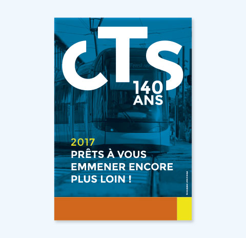 concept d'édition magazine CTS 140 ans