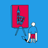 Illustration jeune peintre