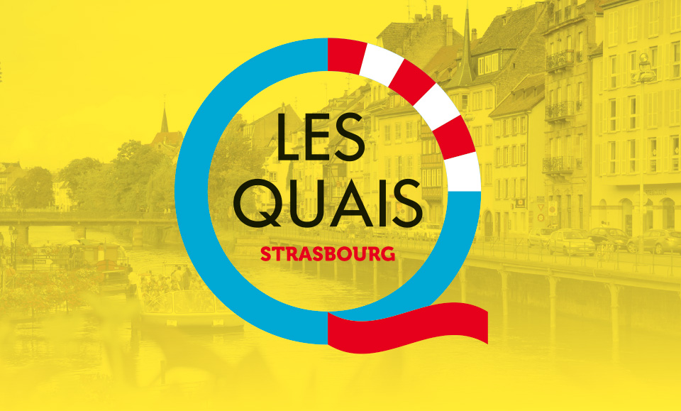 Identité logo les quais Strasbourg